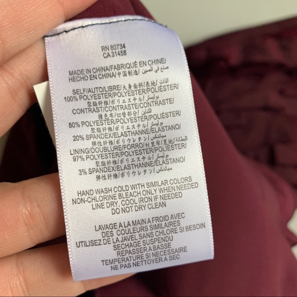 BCBG Max Azria NWT Brandie Ruffle Bodycon Dress Burgundy Formal Size 6 - Picture 4 of 7